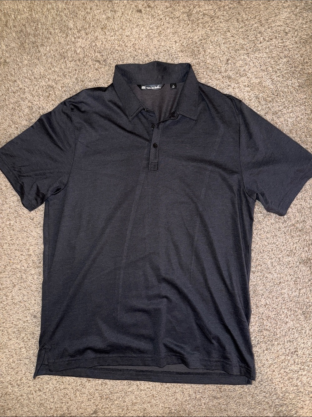 Travis Mathew Black Short-Sleeve Polo